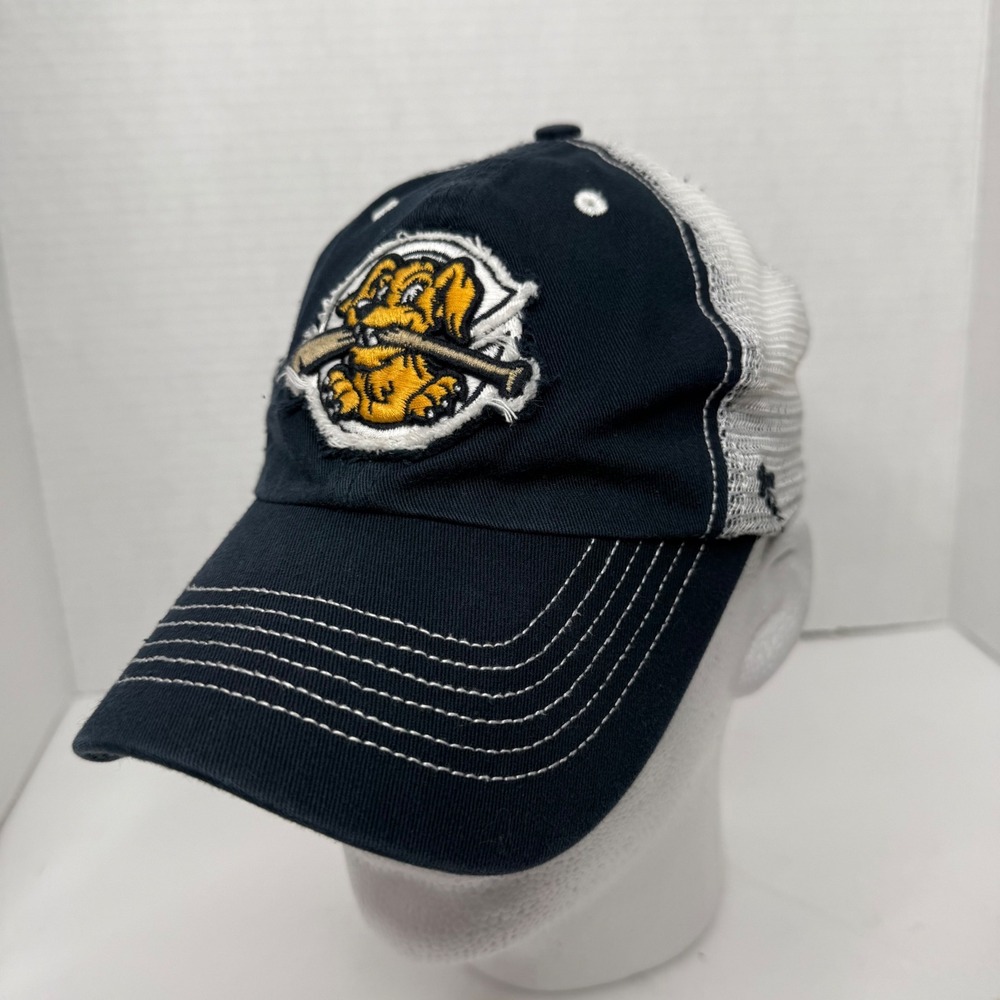 Charleston RiverDogs '47 Brand Trucker Hat Mens S-M Navy MiLB Stretch Fit Cap